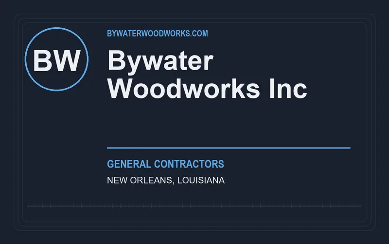 Bywater Woodworks Inc in New Orleans, Louisiana