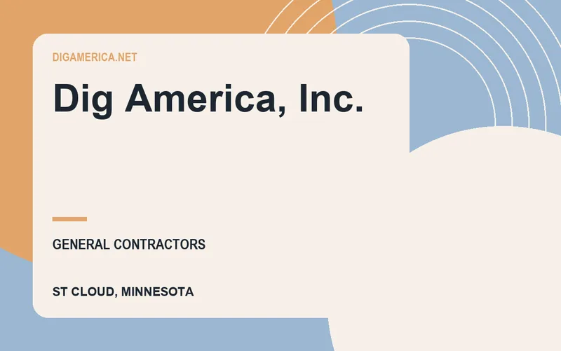 Dig America, Inc. in St Cloud, Minnesota