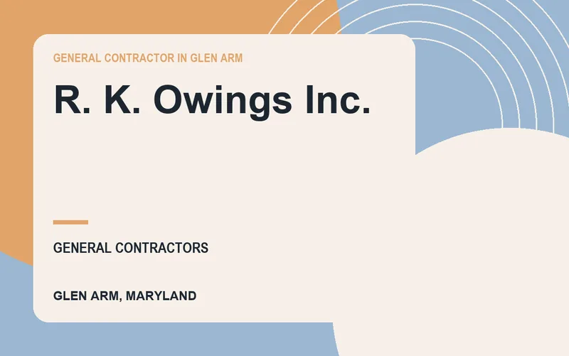R. K. Owings Inc. in Glen Arm, Maryland