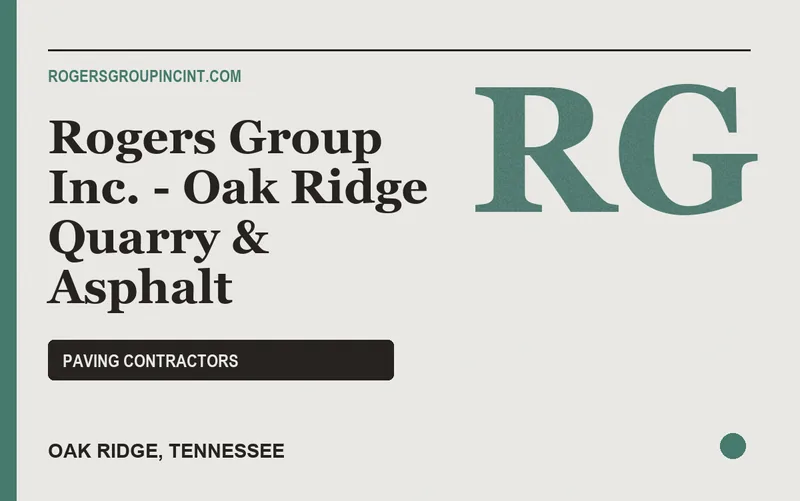 Rogers Group Inc. - Oak Ridge Quarry & Asphalt in Oak Ridge, Tennessee