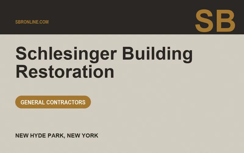 Schlesinger Building Restoration in New Hyde Park, New York