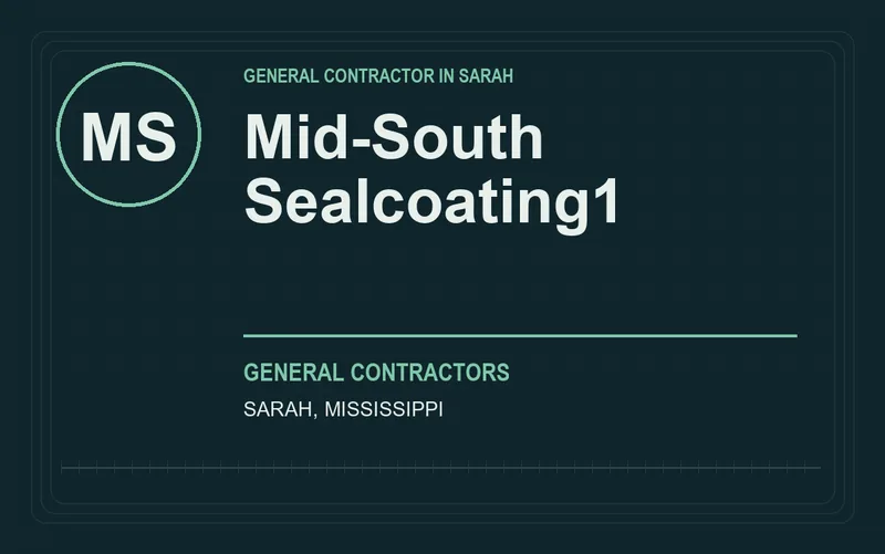 Mid-South Sealcoating1 in Sarah, Mississippi