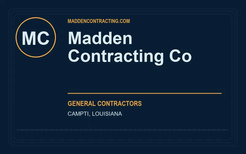 Madden Contracting Co in Campti, Louisiana