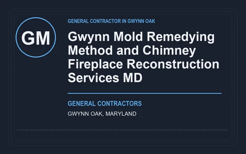 Gwynn Mold Remedying Method and Chimney Fireplace Reconstruction Services MD in Gwynn Oak, Maryland
