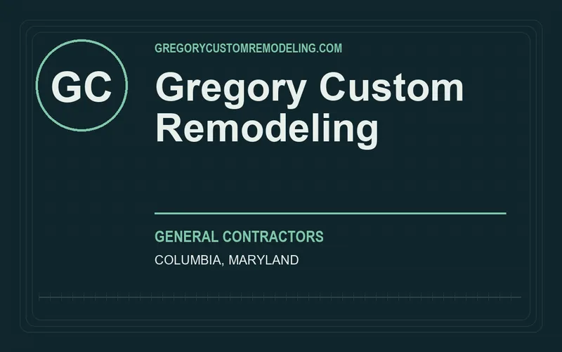 Gregory Custom Remodeling in Columbia, Maryland
