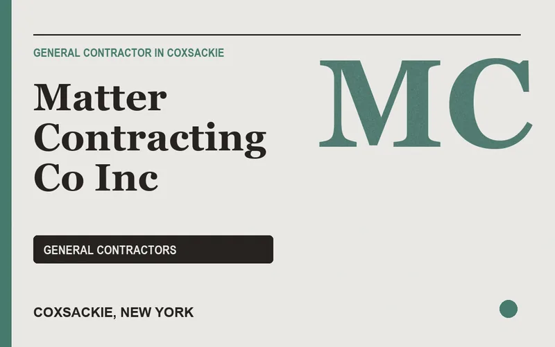 Matter Contracting Co Inc in Coxsackie, New York