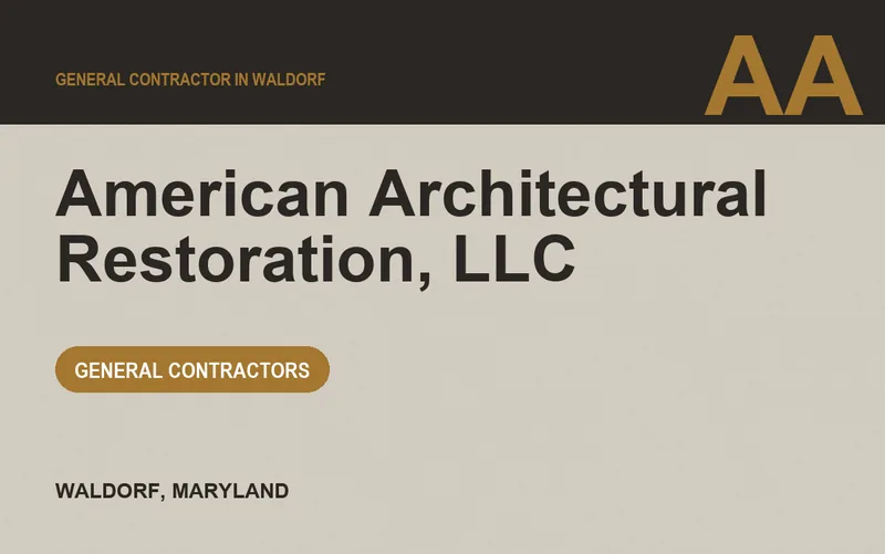 American Architectural Restoration, LLC in Waldorf, Maryland