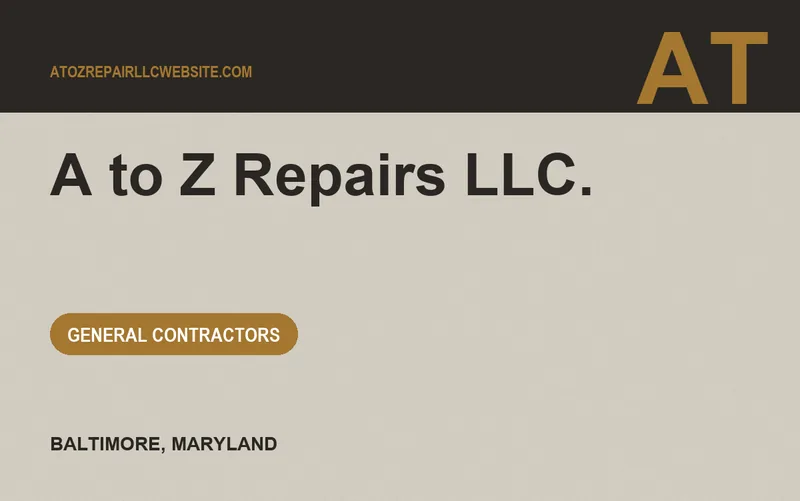 A to Z Repairs LLc. in Baltimore, Maryland