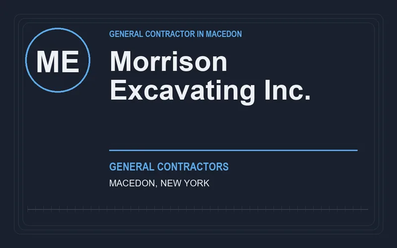 Morrison Excavating Inc. in Macedon, New York