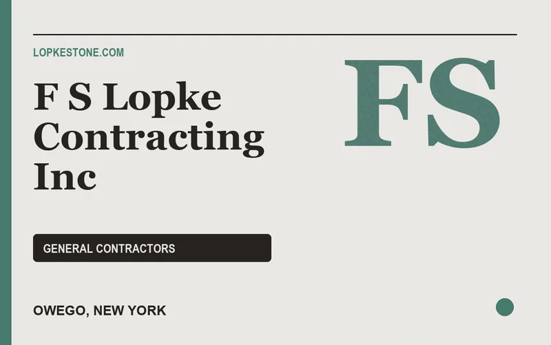 F S Lopke Contracting Inc in Owego, New York