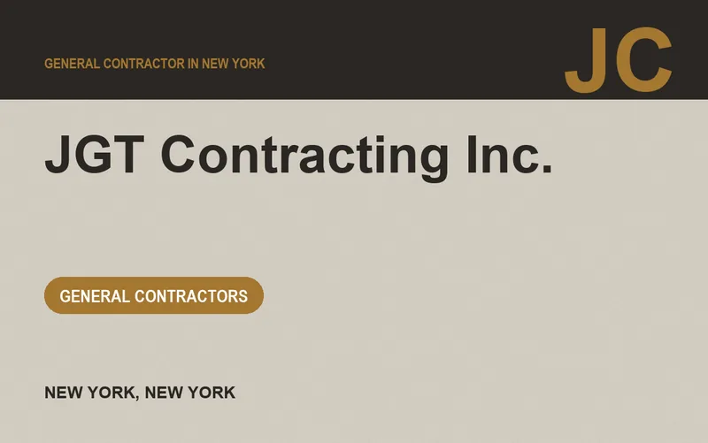 JGT Contracting Inc. in New York, New York