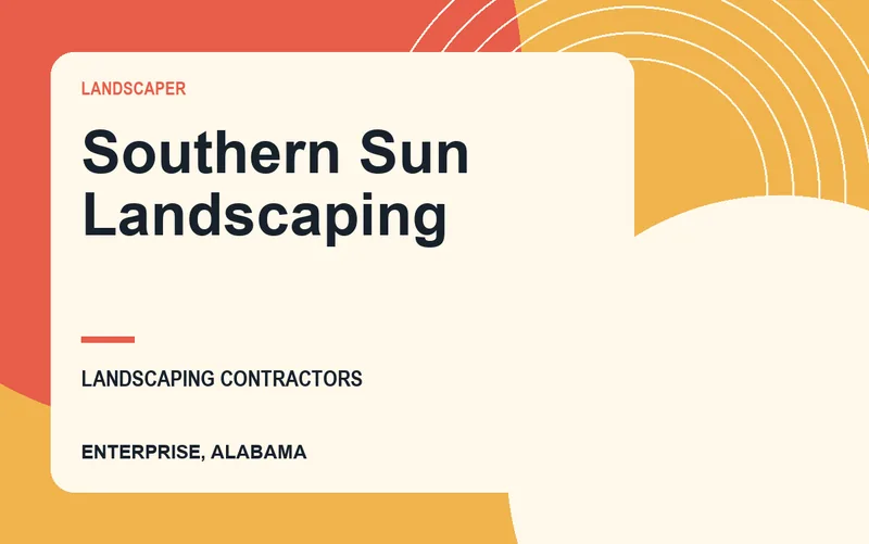 Southern Sun Landscaping in Enterprise, Alabama