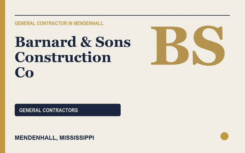 Barnard & Sons Construction Co in Mendenhall, Mississippi