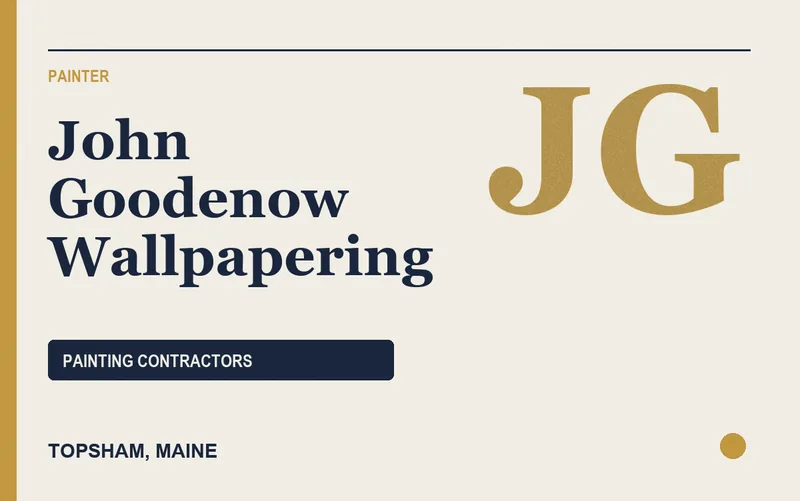 John Goodenow Wallpapering in Topsham, Maine