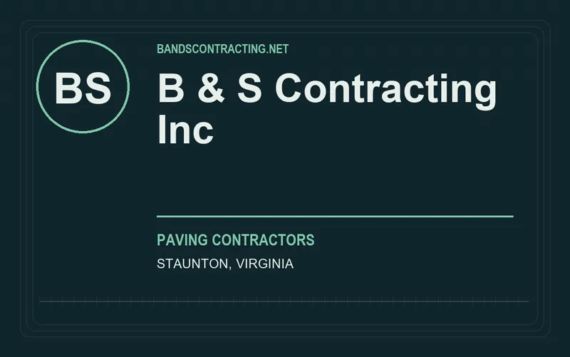 B & S Contracting Inc in Staunton, Virginia