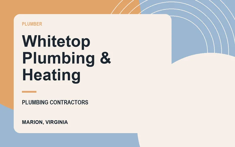 Whitetop Plumbing & Heating in Marion, Virginia