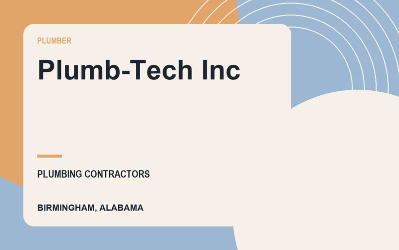 Plumb-Tech Inc in Birmingham, Alabama