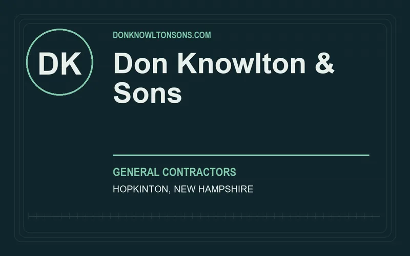 Don Knowlton & Sons in Hopkinton, New Hampshire