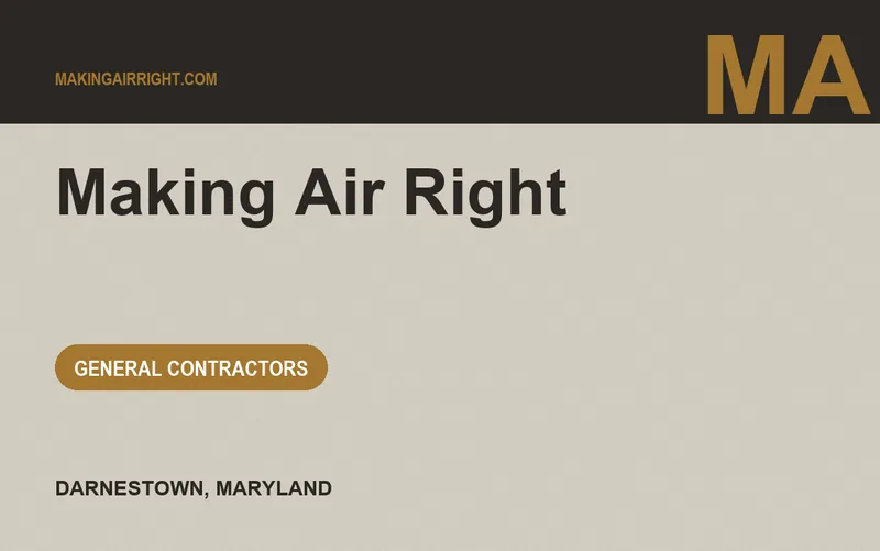 Making Air Right in Darnestown, Maryland