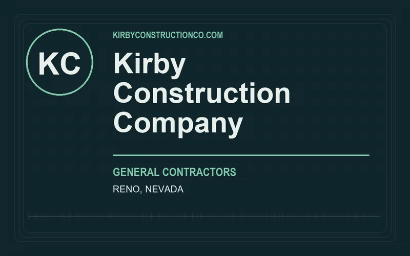 Kirby Construction Company in Reno, Nevada
