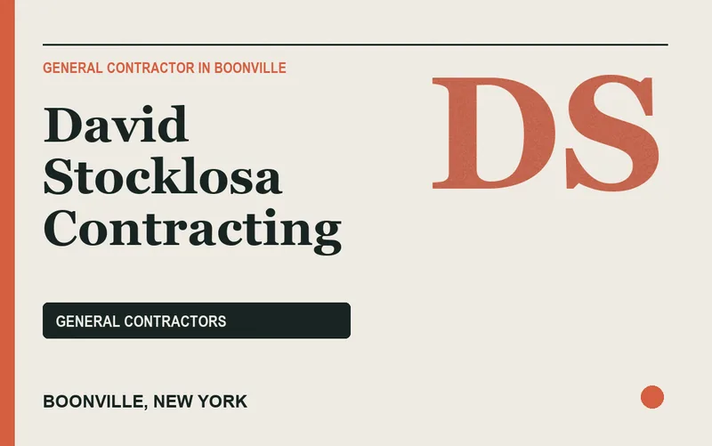 David Stocklosa Contracting in Boonville, New York