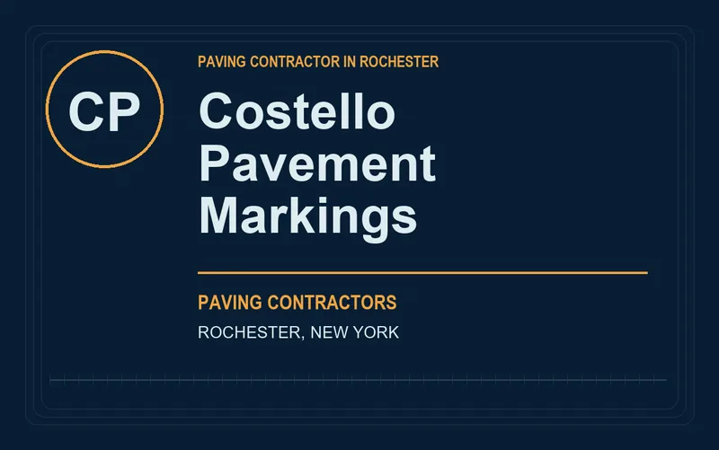 Costello Pavement Markings in Rochester, New York