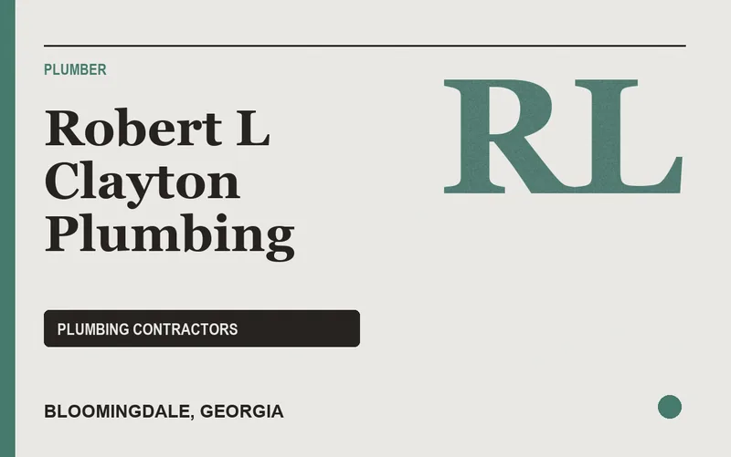 Robert L Clayton Plumbing in Bloomingdale, Georgia