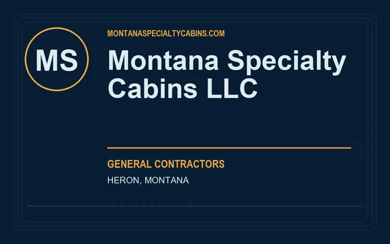 Montana Specialty Cabins LLC in Heron, Montana