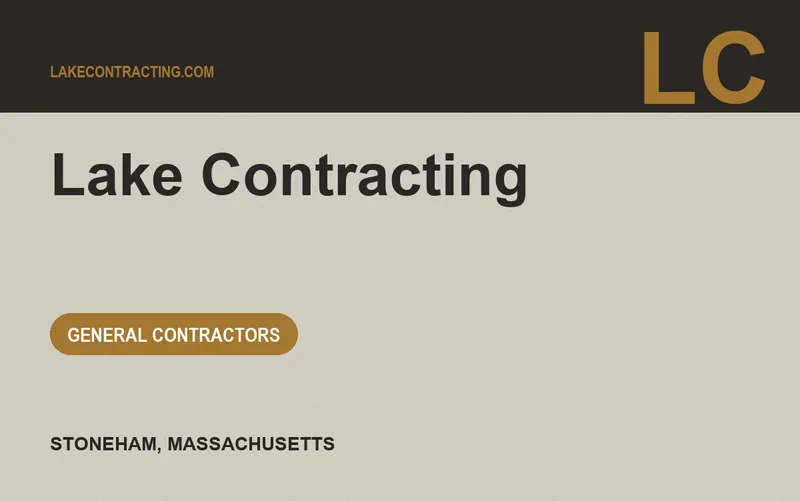 Lake Contracting in Stoneham, Massachusetts