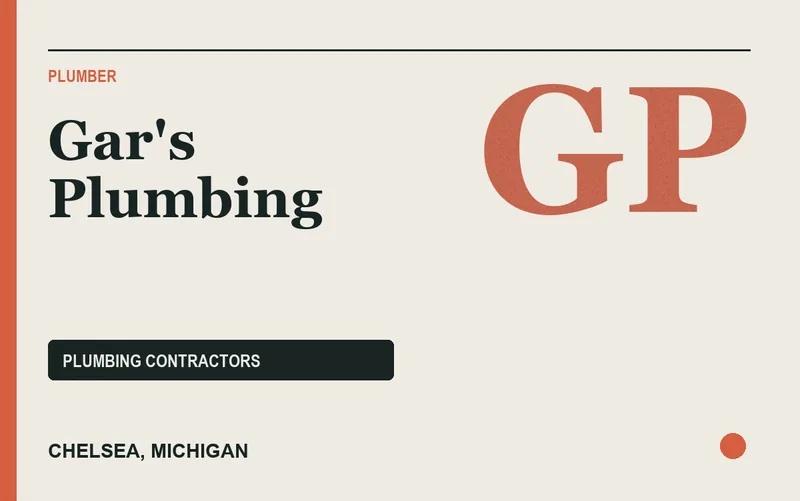 Gar's Plumbing in Chelsea, Michigan