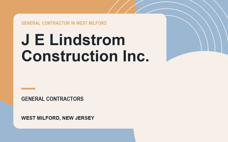 J E Lindstrom Construction Inc. in West Milford, New Jersey