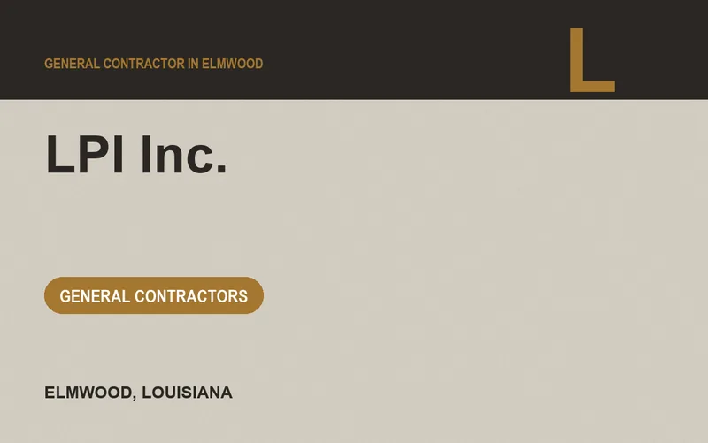 LPI Inc. in Elmwood, Louisiana