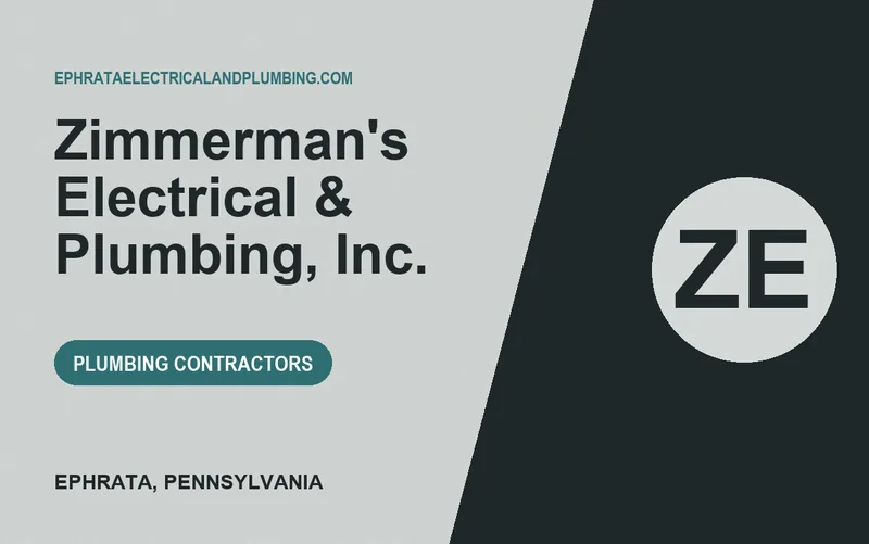 Zimmerman's Electrical & Plumbing, Inc. in Ephrata, Pennsylvania