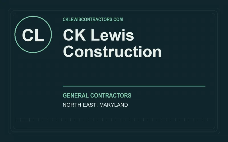CK Lewis Construction in North East, Maryland