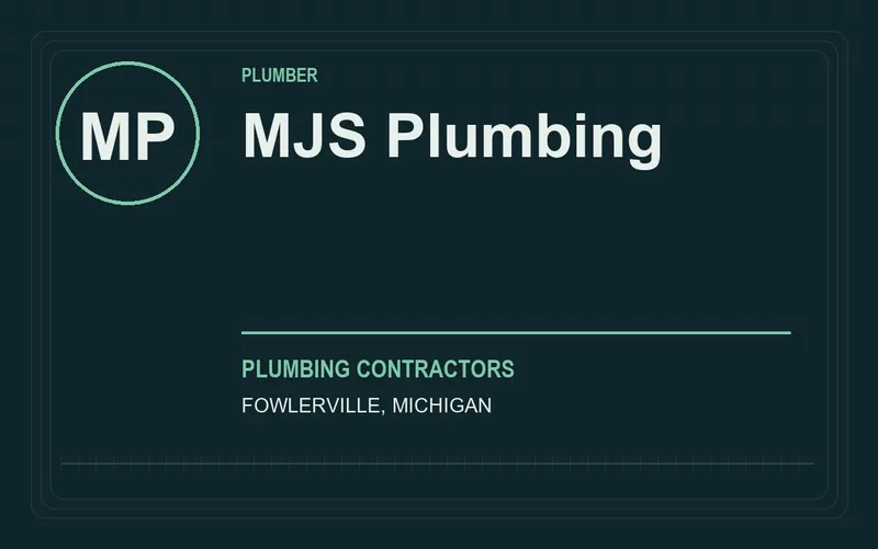 MJS Plumbing in Fowlerville, Michigan