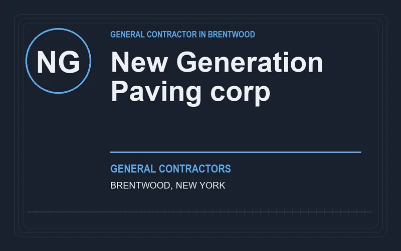 New Generation Paving corp in Brentwood, New York