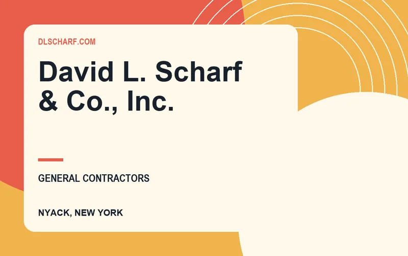 David L. Scharf & Co., Inc. in Nyack, New York