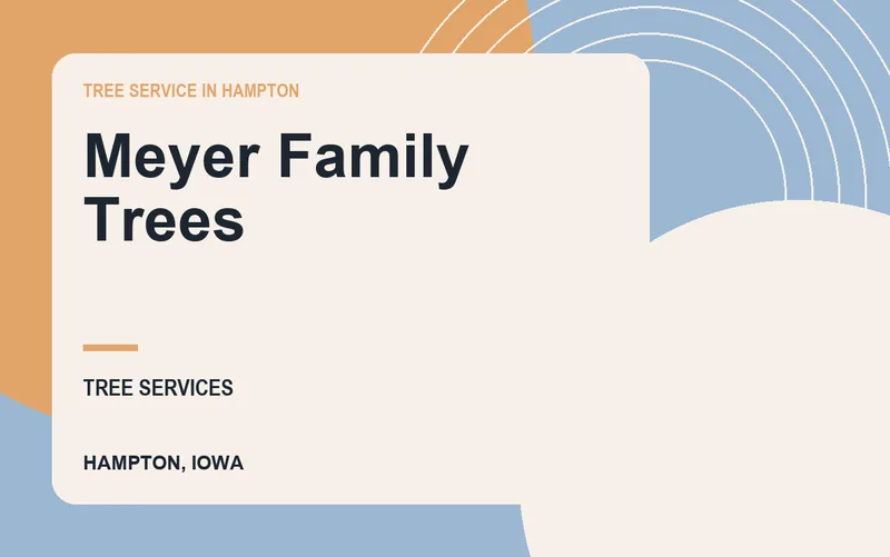 Meyer Family Trees in Hampton, Iowa