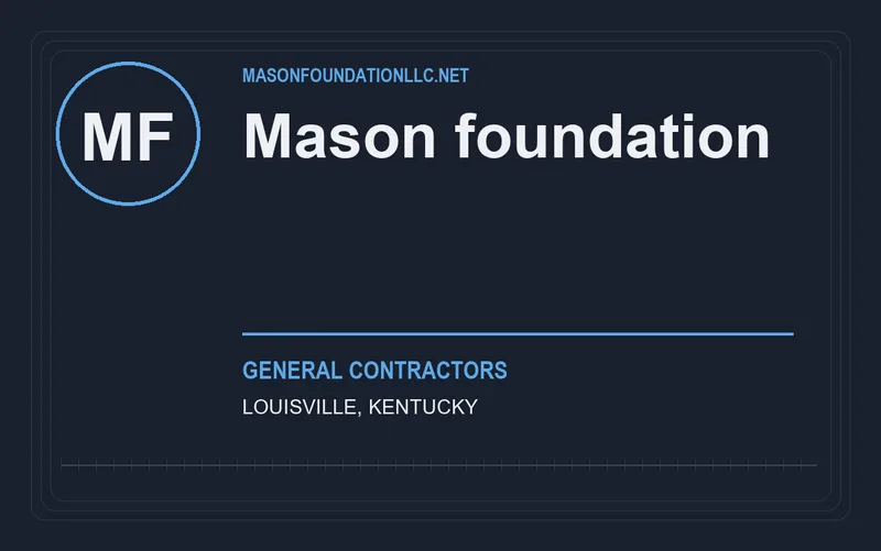 Mason foundation in Louisville, Kentucky