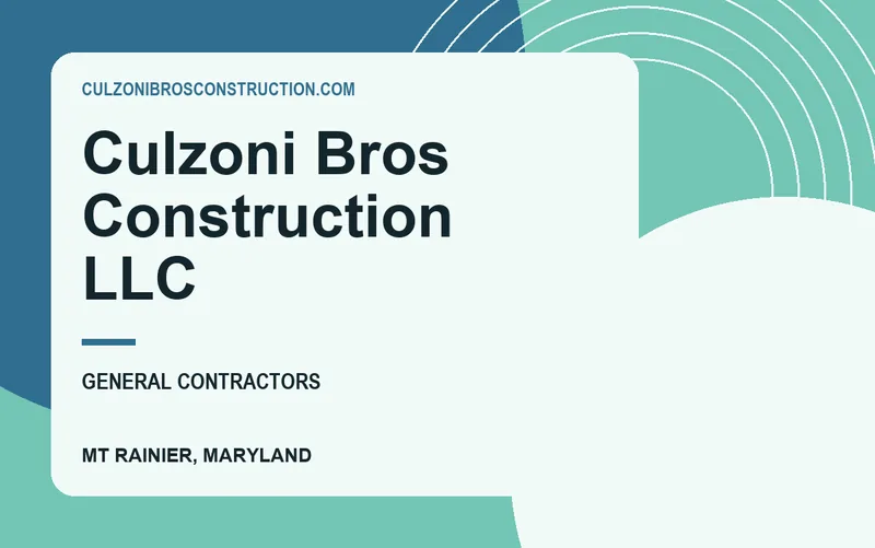 Culzoni Bros Construction LLC in Mt Rainier, Maryland