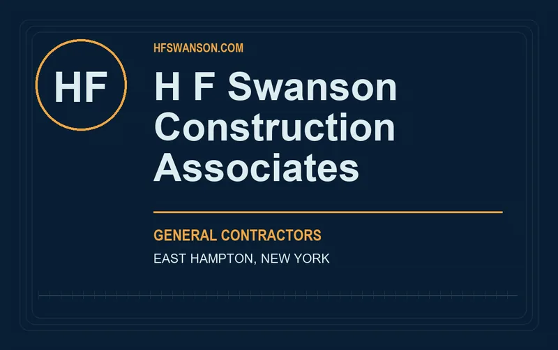 H F Swanson Construction Associates in East Hampton, New York