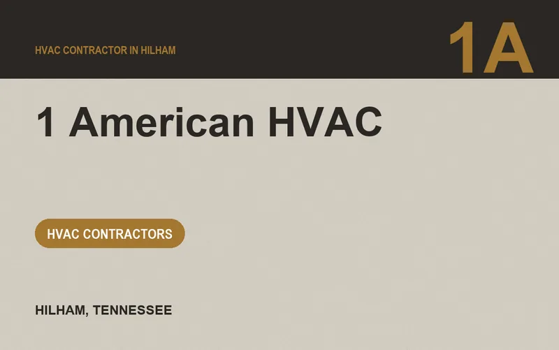 1 American HVAC in Hilham, Tennessee