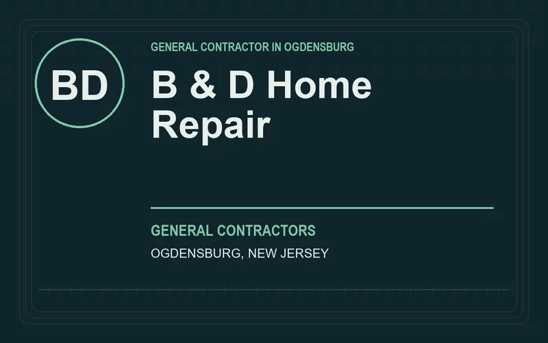 B & D Home Repair in Ogdensburg, New Jersey