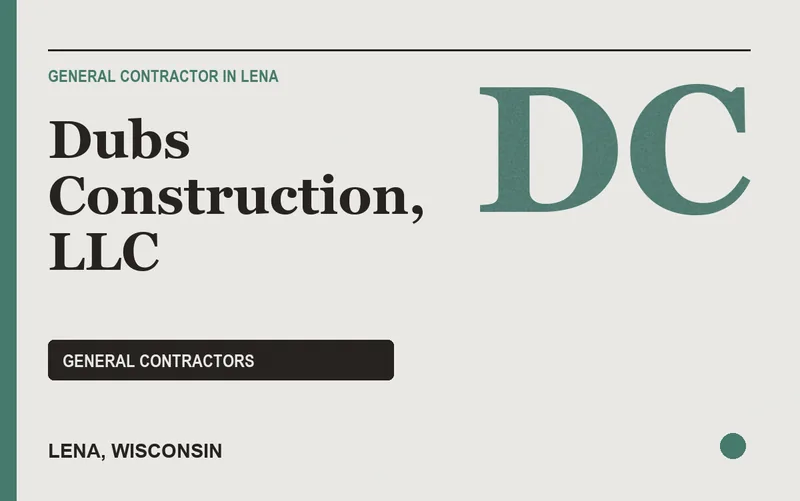 Dubs Construction, LLC in Lena, Wisconsin