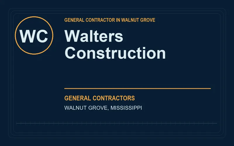 Walters Construction in Walnut Grove, Mississippi