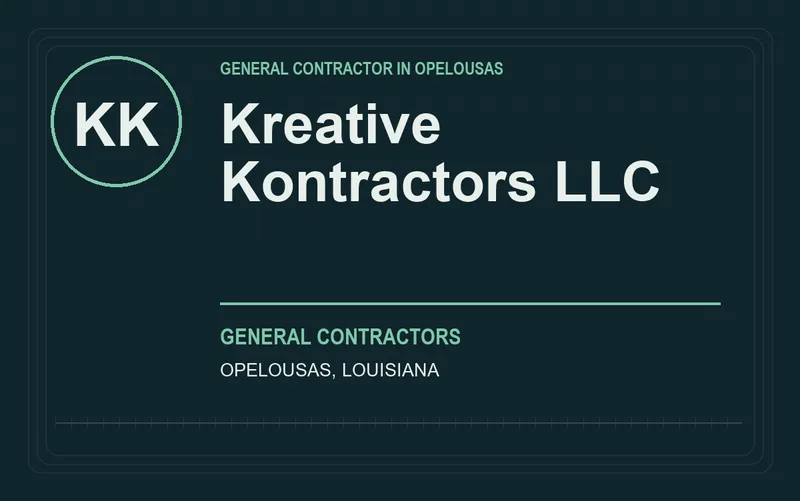 Kreative Kontractors LLC in Opelousas, Louisiana