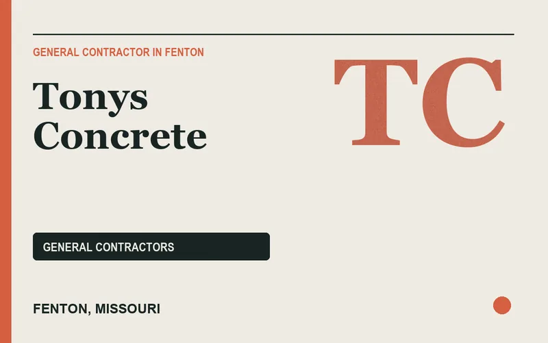 tonys concrete in Fenton, Missouri
