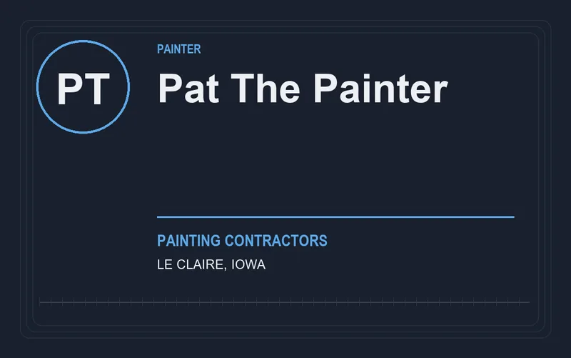 Pat The Painter in Le Claire, Iowa