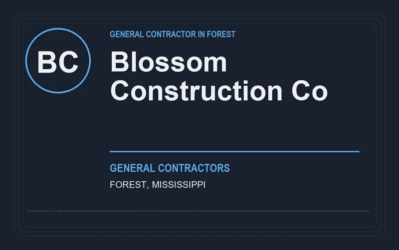 Blossom Construction Co in Forest, Mississippi