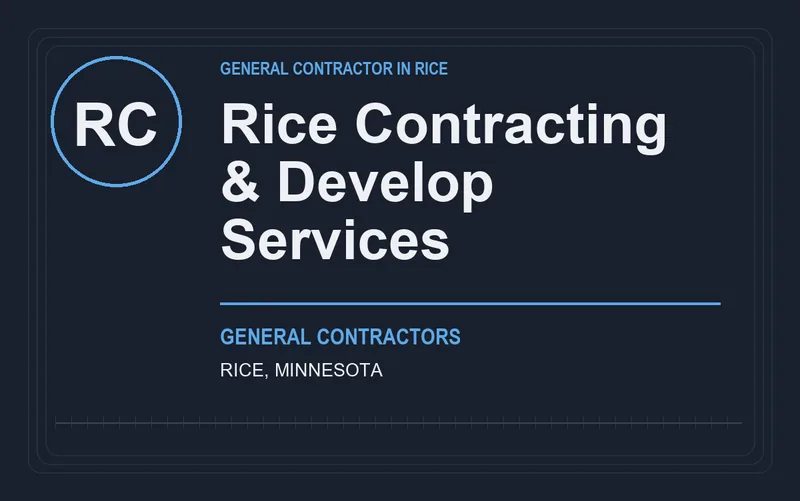 Rice Contracting & Develop Services in Rice, Minnesota